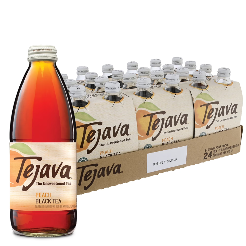 Tejava Peach Black Tea 12oz Bottle