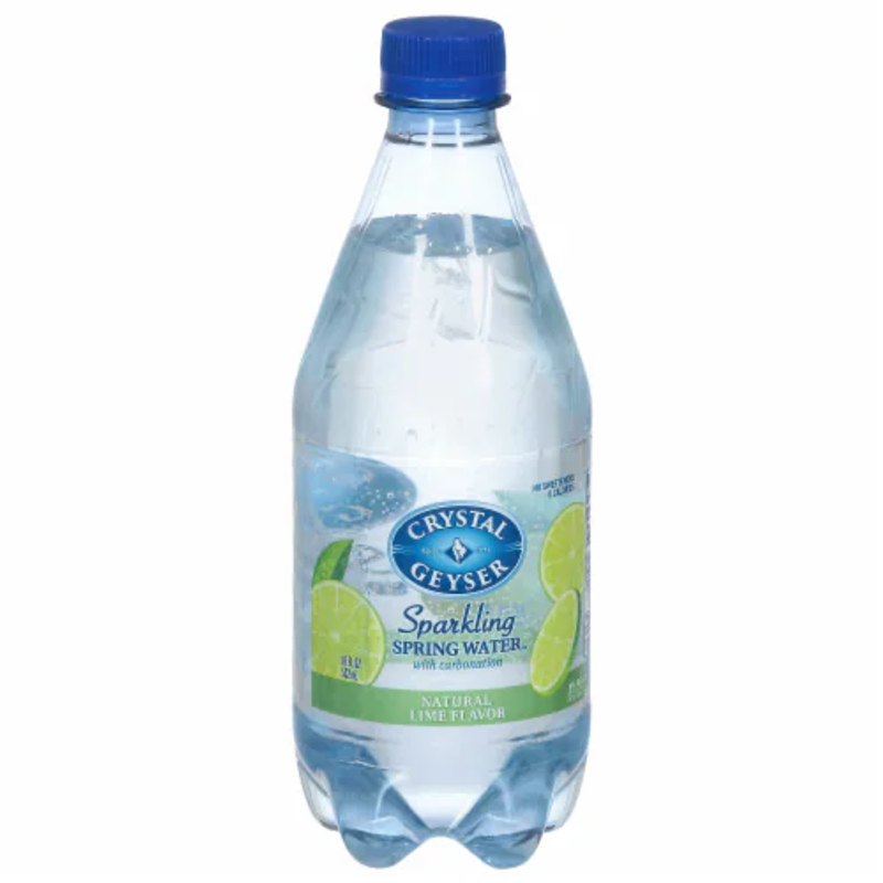 Crystal Geyser Lime Sparkling Water view 1