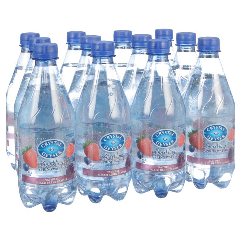 Crystal Geyser Sparkling Mixed Berry Water view 1