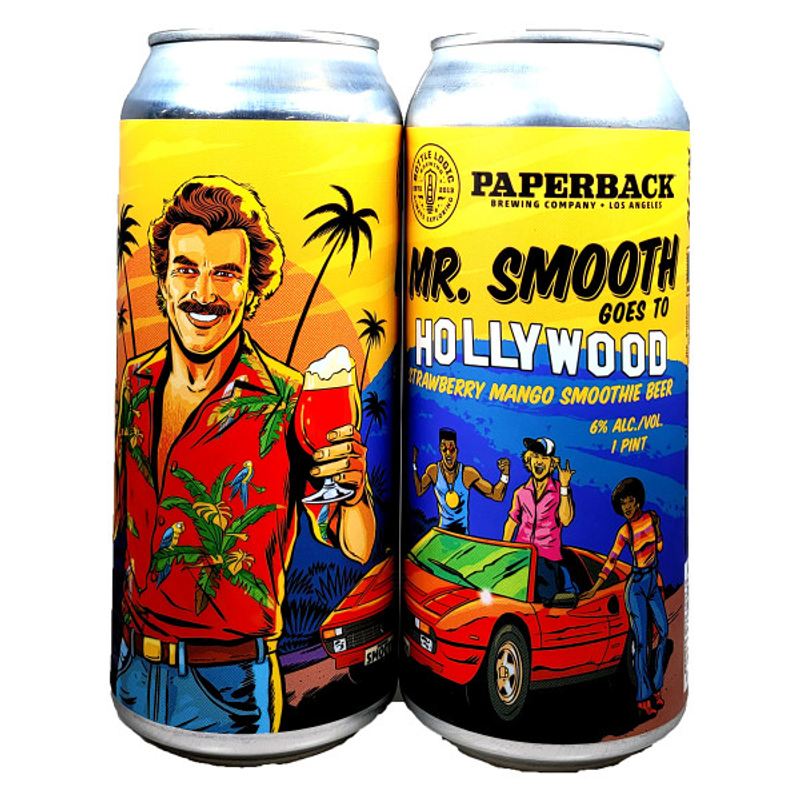 Paperback Brewing Mr. Smooth Goes to Hollywood Strawberry Mango Smoothie view 1
