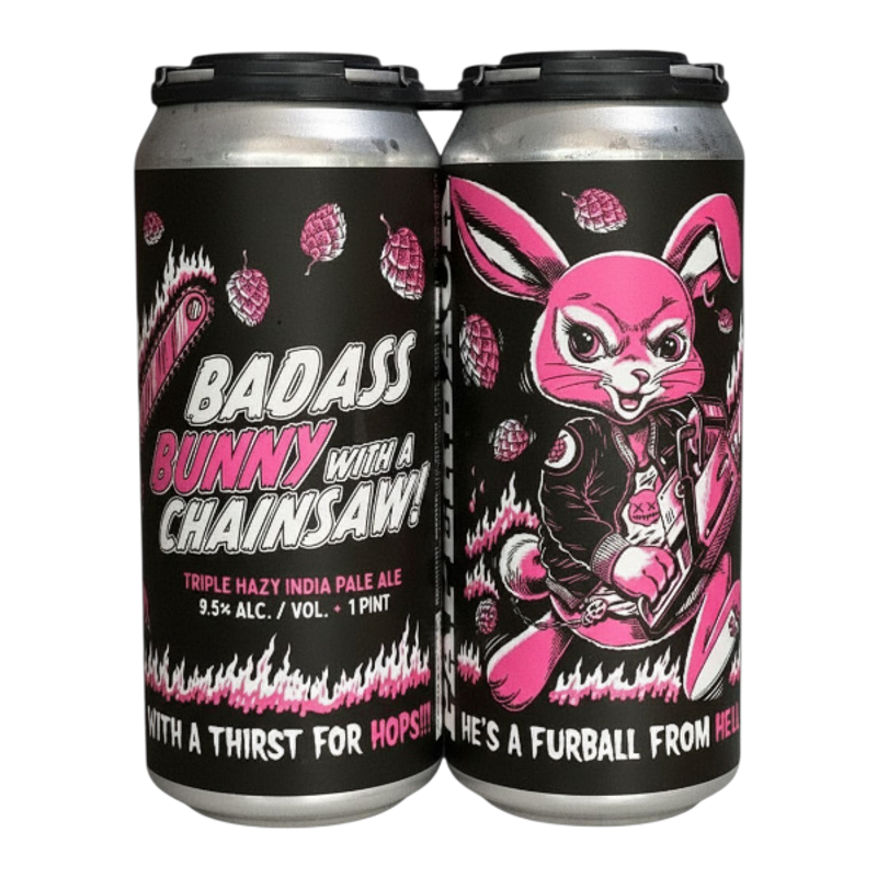 Paperback Brewing Badass Bunny Triple IPA 4-pack 64oz cans