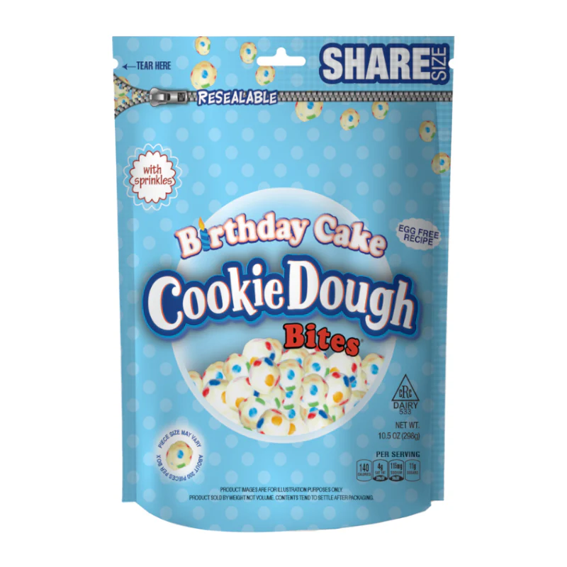 Taste of Nature Birthday Cake Cookie Dough Bites 10.5oz