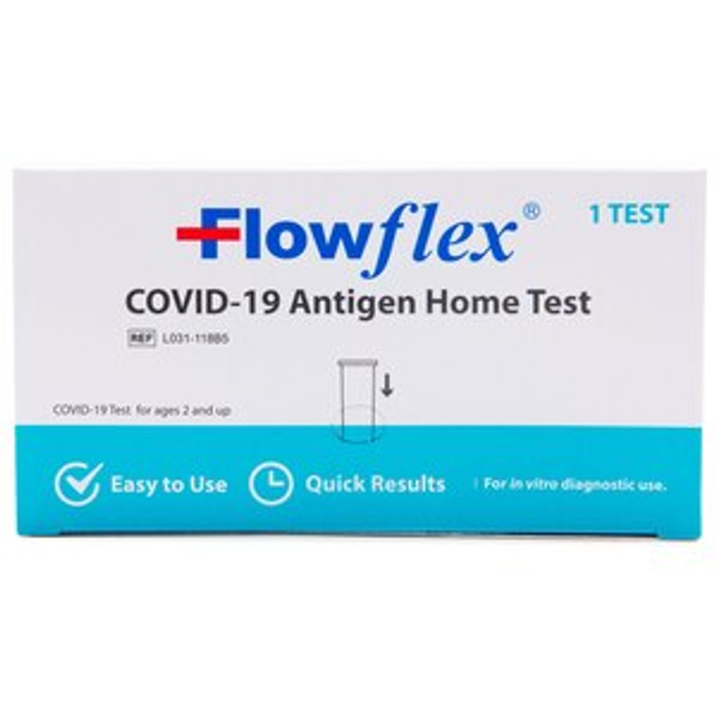 Flowflex COVID-19 Antigen Home Test Box view 1