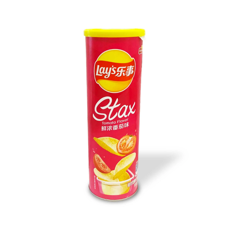Lay's Stax Tomato Flavor Potato Chips 3.17oz Can