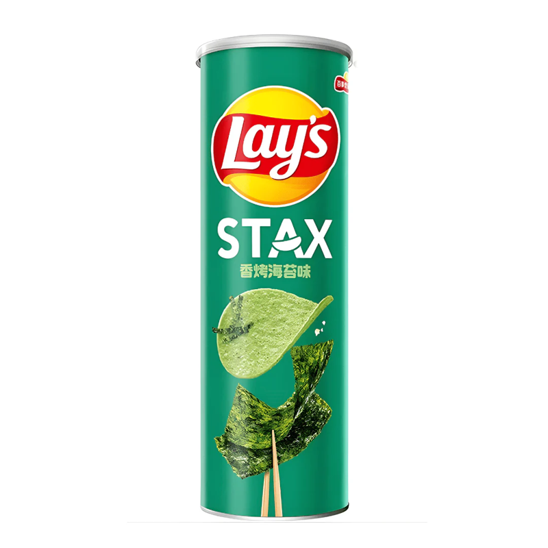 Lay's Stax Roasted Seaweed Potato Chips 90g