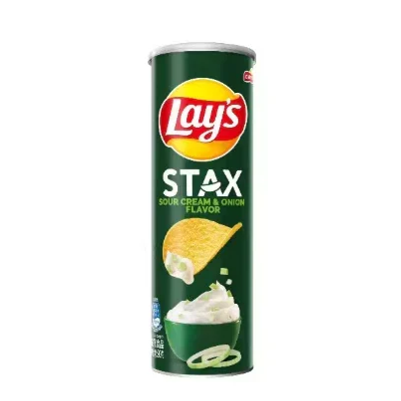 Lay's Stax Sour Cream & Onion 90g Can