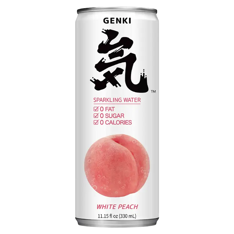 Genki Forest White Peach Sparkling Water