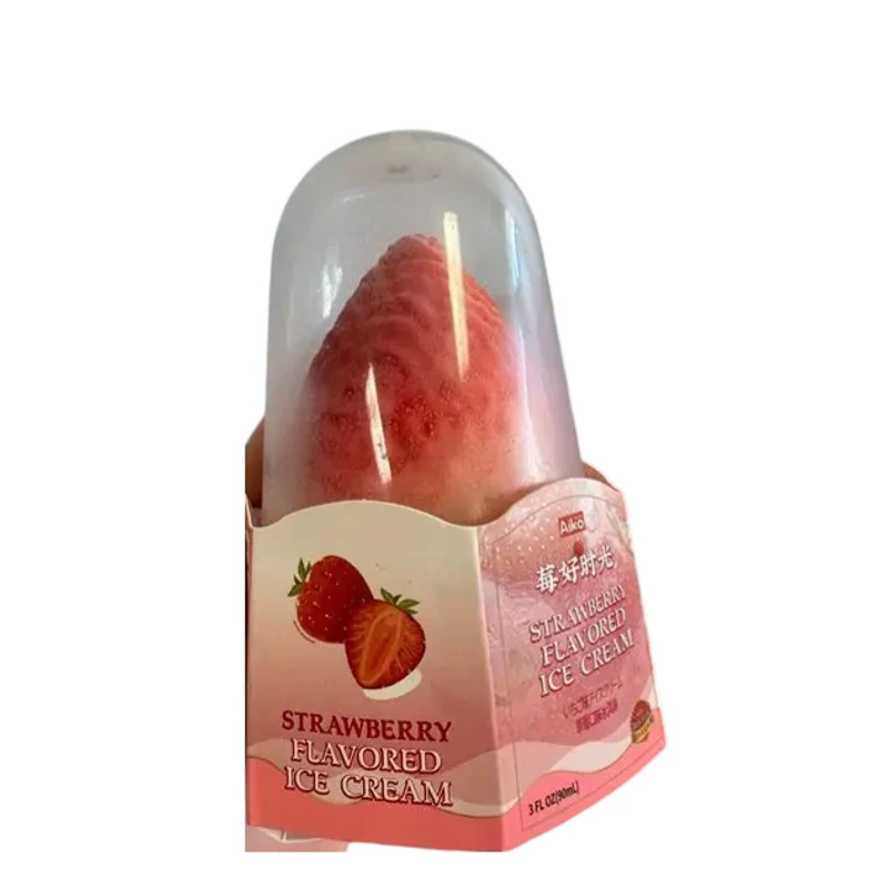AIKO Strawberry Flavored Ice Cream 3oz