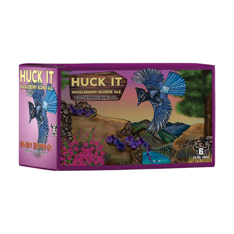 Big Sky Brewing Huck It Huckleberry Blonde Ale 6-pack 72oz cans