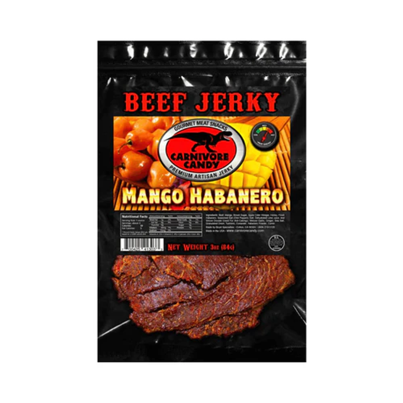 Carnivore Candy Mango Habanero Beef Jerky view 1
