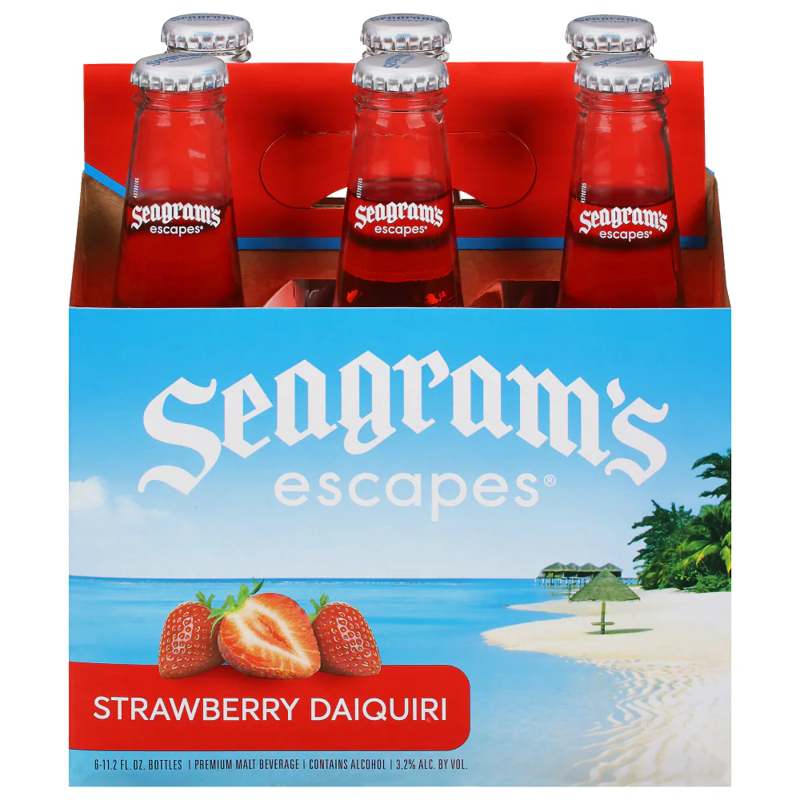 Seagram's Escapes Strawberry Daiquiri 6pk 11.2oz bottles