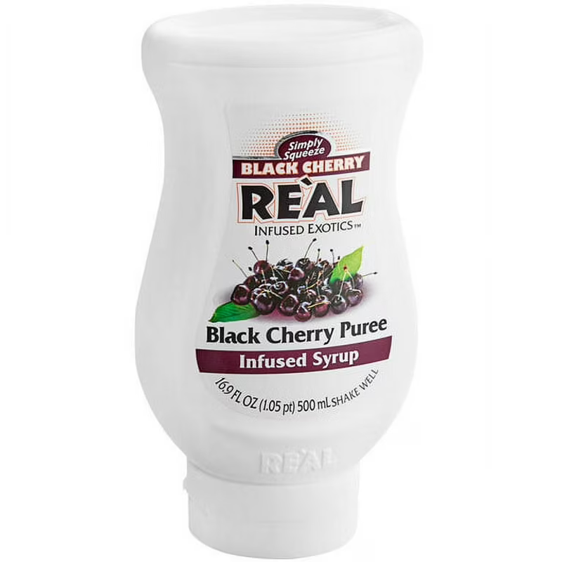 Real Black Cherry Puree Infused Syrup 16.9oz