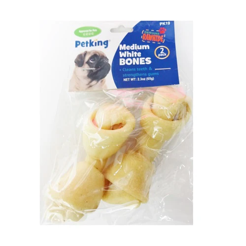 PetKing White Rawhide Bone view 1