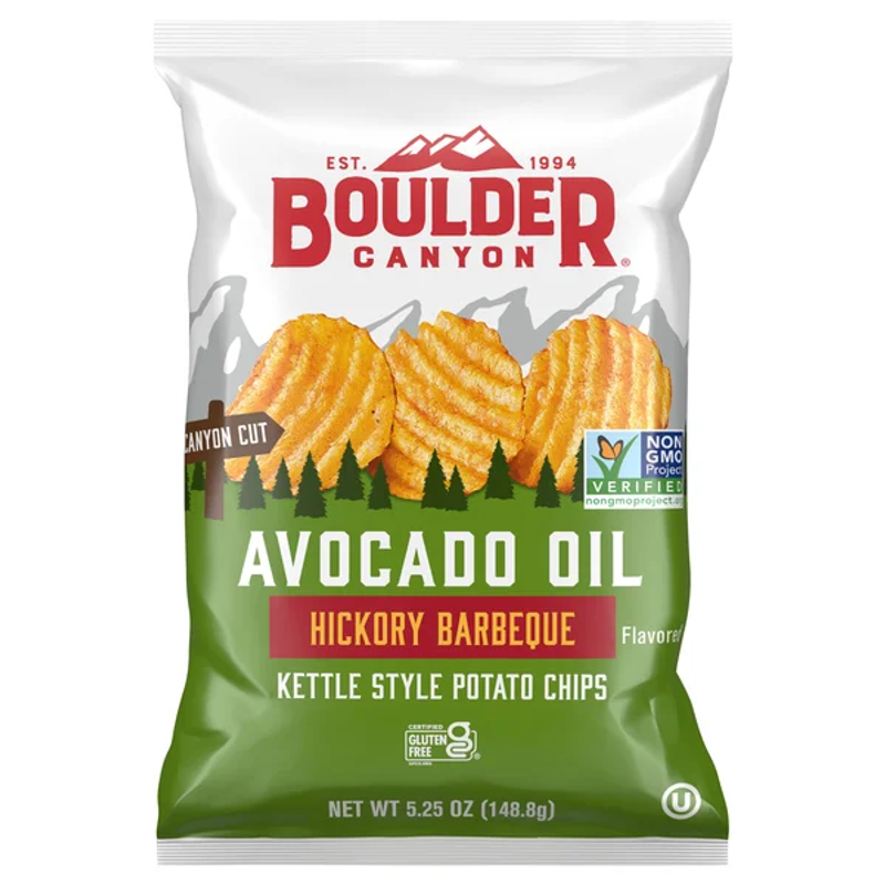 Boulder Canyon Hickory Barbecue Potato Chips 5.25oz Bag
