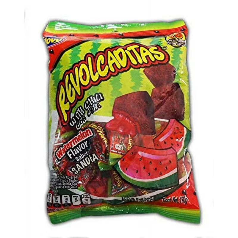 Jovy Revolcaditas Watermelon Flavor Mexican Candy 6oz Bag
