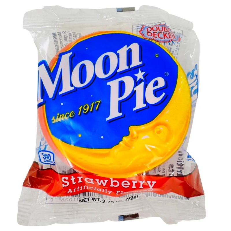 Chattanooga Bakery Moon Pie Double Decker Strawberry 2.75oz Bag