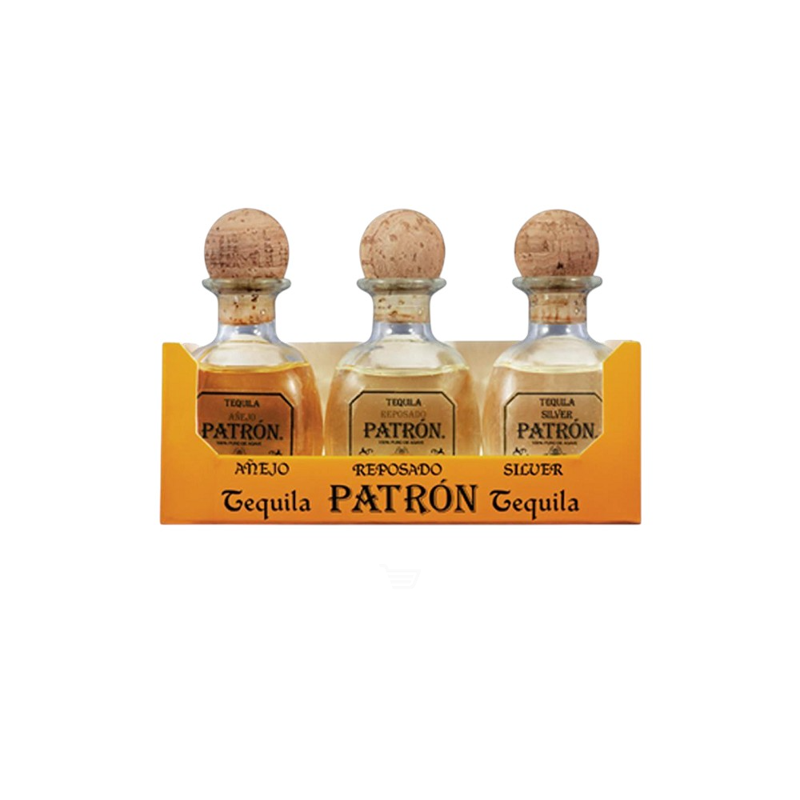 Patrón Tequila Variety Añejo Reposado Silver view 1