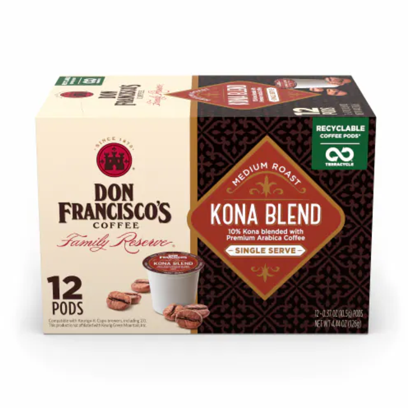 Don Francisco's Kona Blend Medium Roast Coffee Box view 1