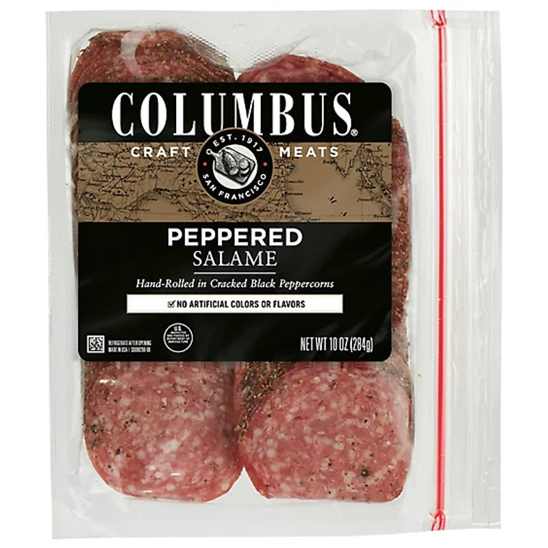 Columbus Peppered Salame view 1