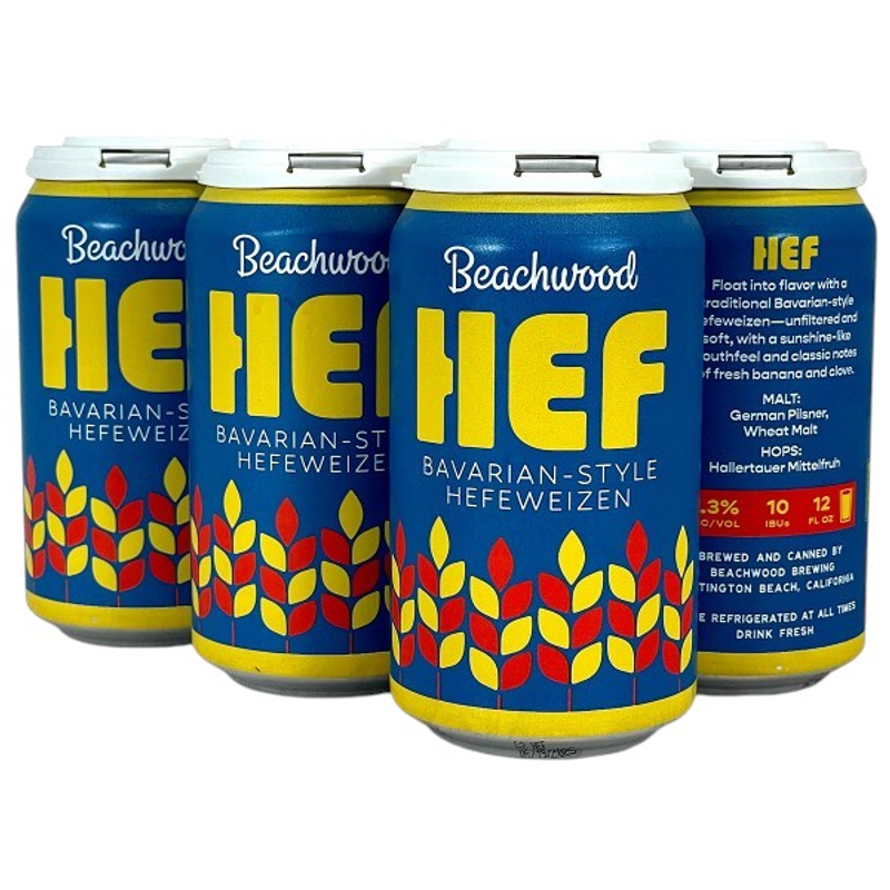 Beachwood Brewing Bavarian-Style Hefeweizen 6 Pack 72oz cans