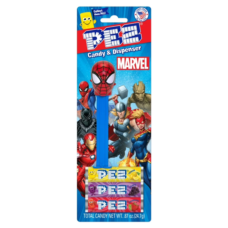 PEZ Marvel Candy & Dispenser view 1