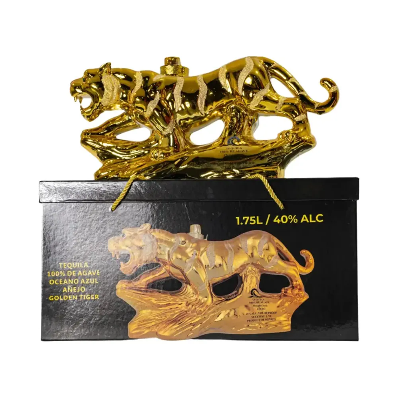 Oceano Azul Tequila Añejo Golden Tiger 1.75L
