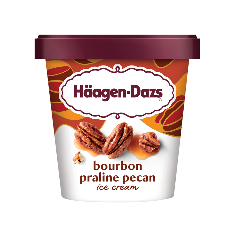 Haagen-Dazs Bourbon Praline Pecan Ice Cream view 1