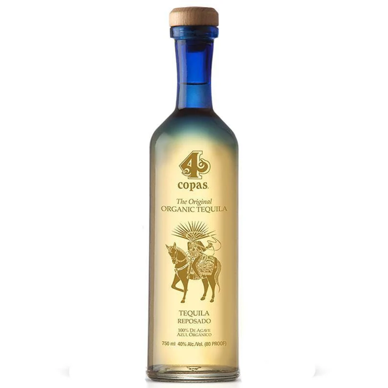 4 Copas Organic Reposado Tequila 750mL
