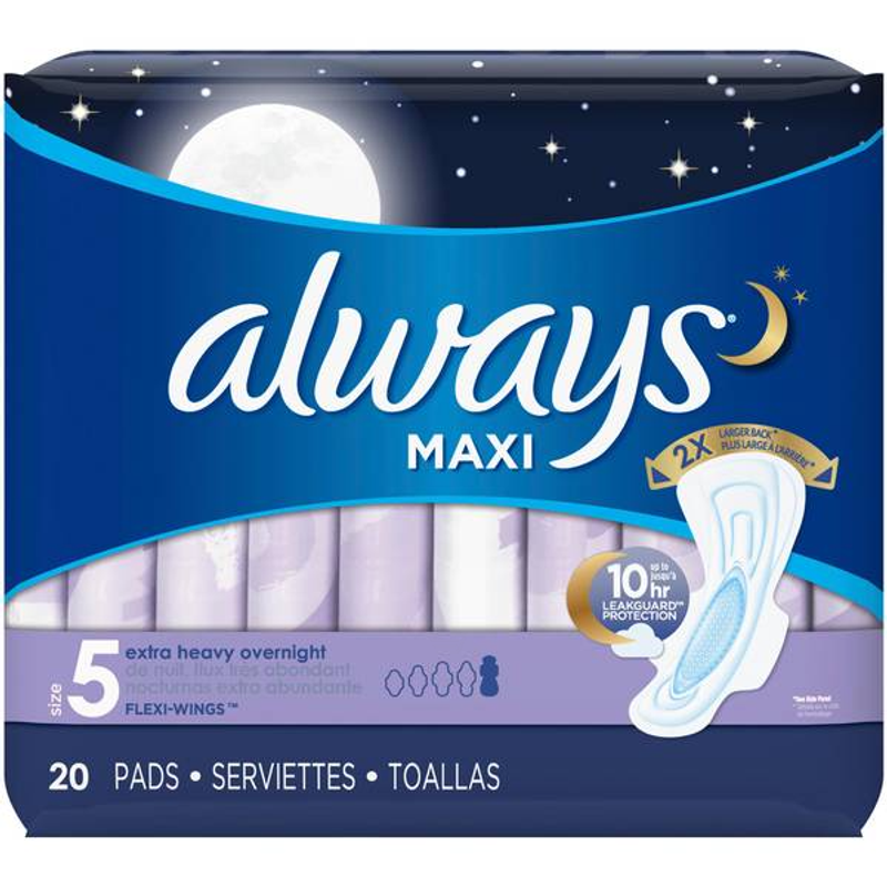 Always Maxi Pads Heavy Flow with Wings view 1