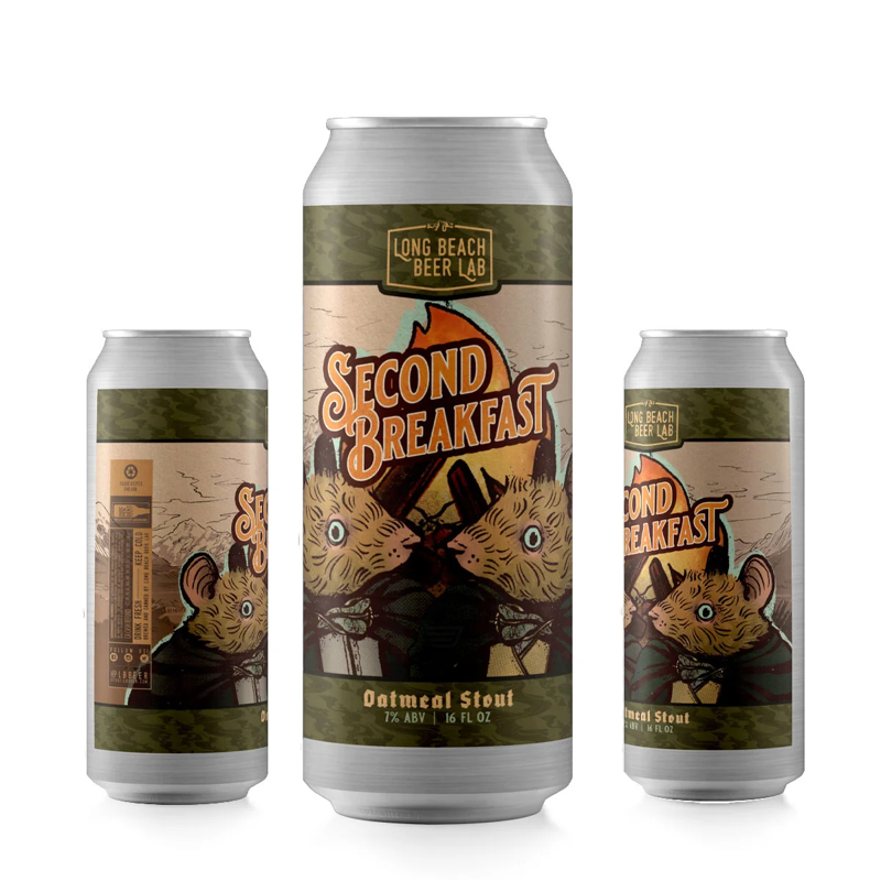 Long Beach Beer Lab Second Breakfast Robust Stout 16oz can