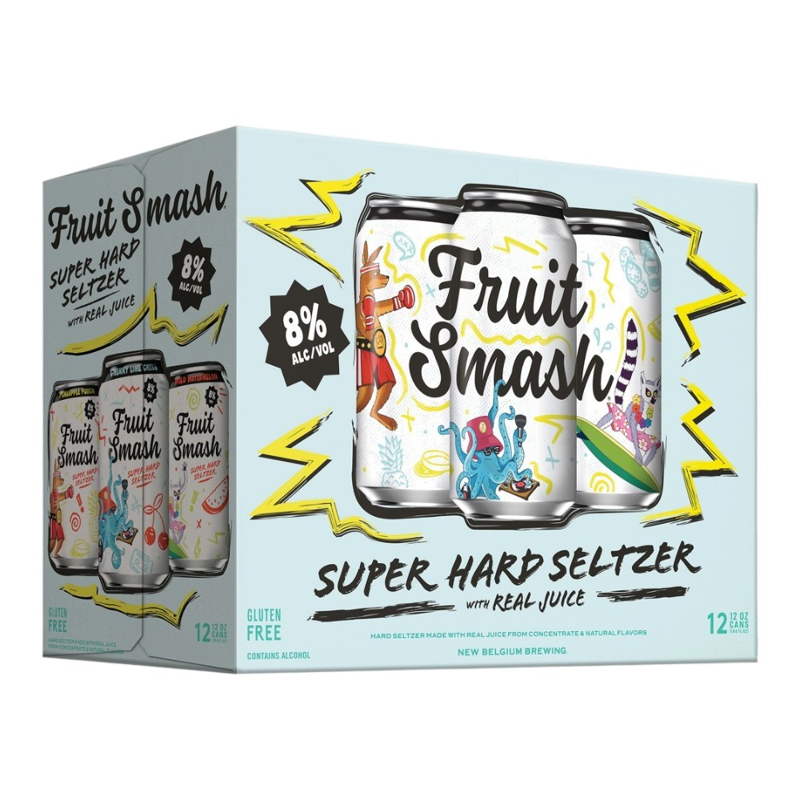 New Belgium Fruit Smash Super Hard Seltzer Variety