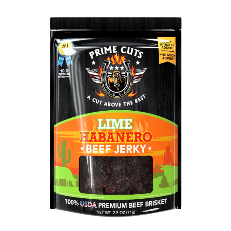 Prime Cuts Lime Habanero Beef Jerky view 1