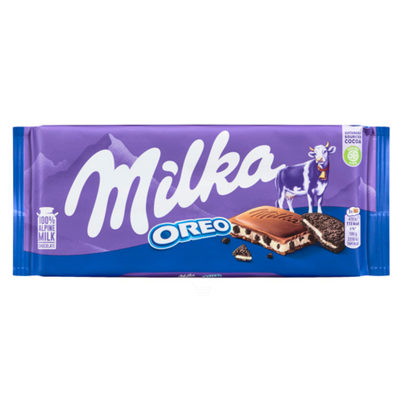 Milka Oreo Chocolate Bar 100g