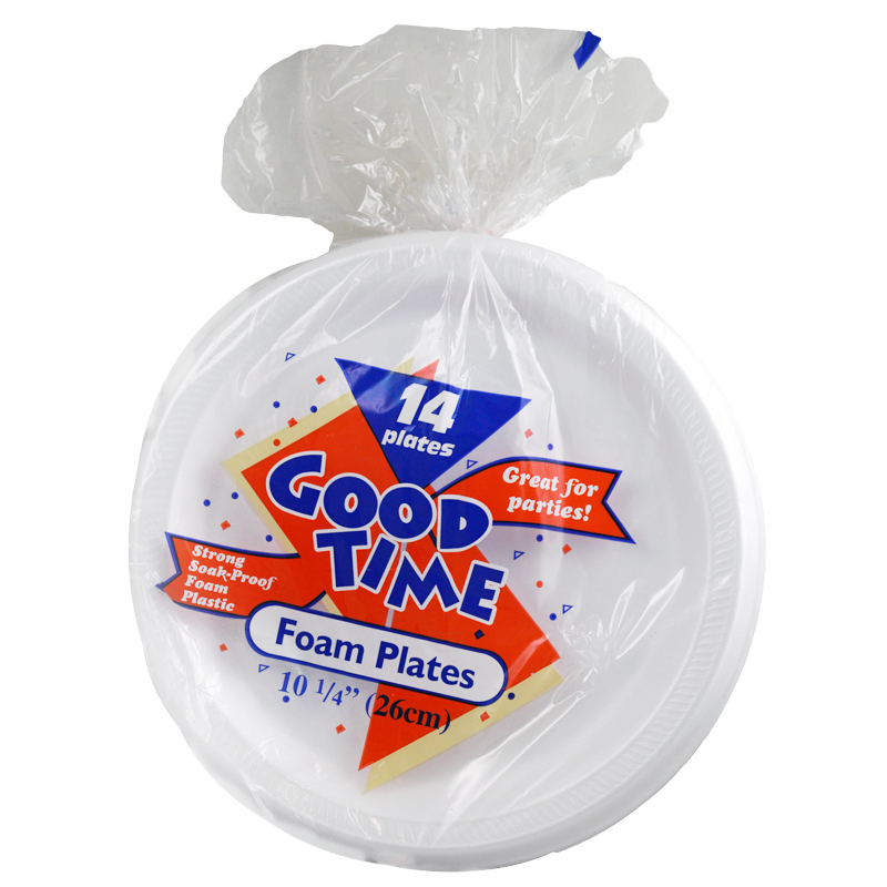 Good Time Foam Plates 10.25in 14ct 10.25in