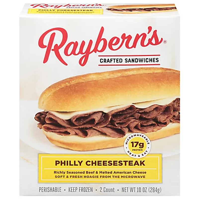 Raybern's Philly Cheesesteak 10oz 2 Pack Boxs