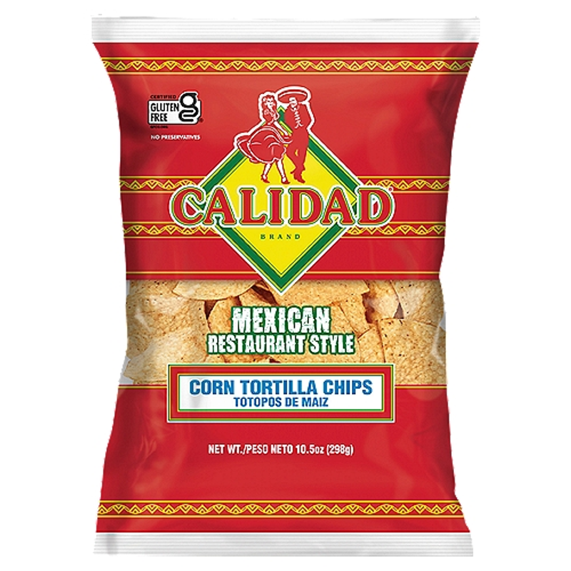 Calidad Mexican Restaurant Style Corn Tortilla Chips view 1