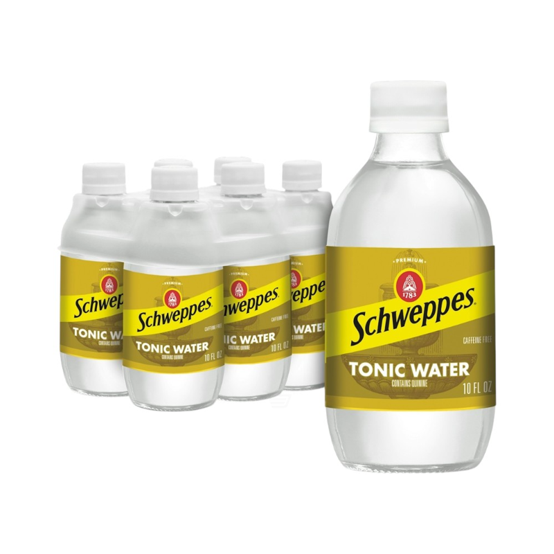 Schweppes Tonic Water 6 Pack 10oz