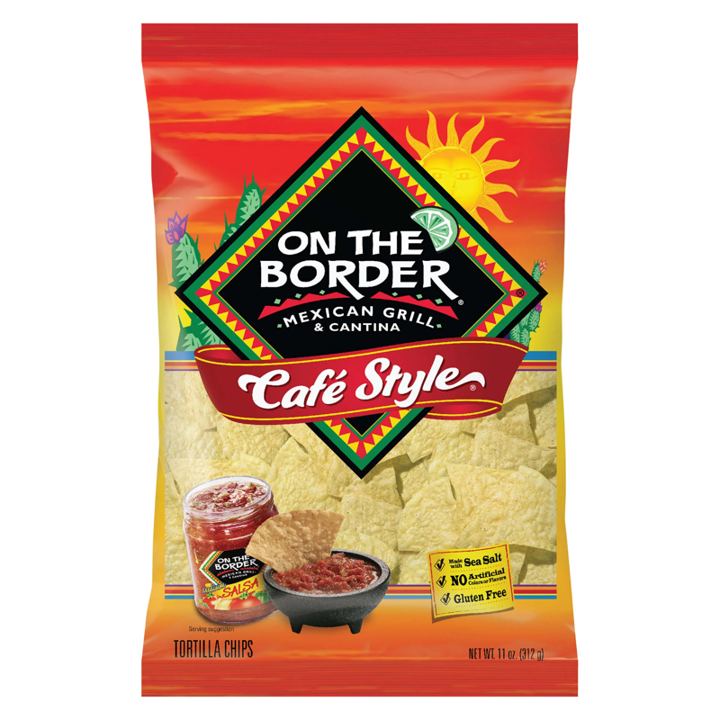 On The Border Cafe Style Tortilla Chips view 1
