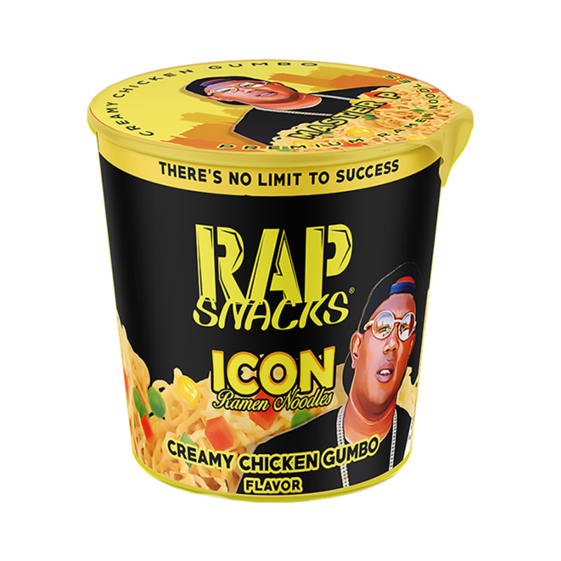 Rap Snacks Master P Icon Ramen Noodles Creamy Chicken Gumbo 2.25oz