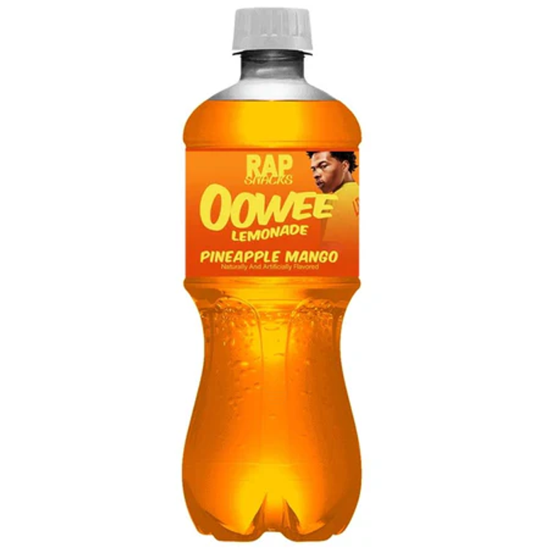 Rap Snacks Oowee Lemonade Mango Pineapple 20oz Bottle