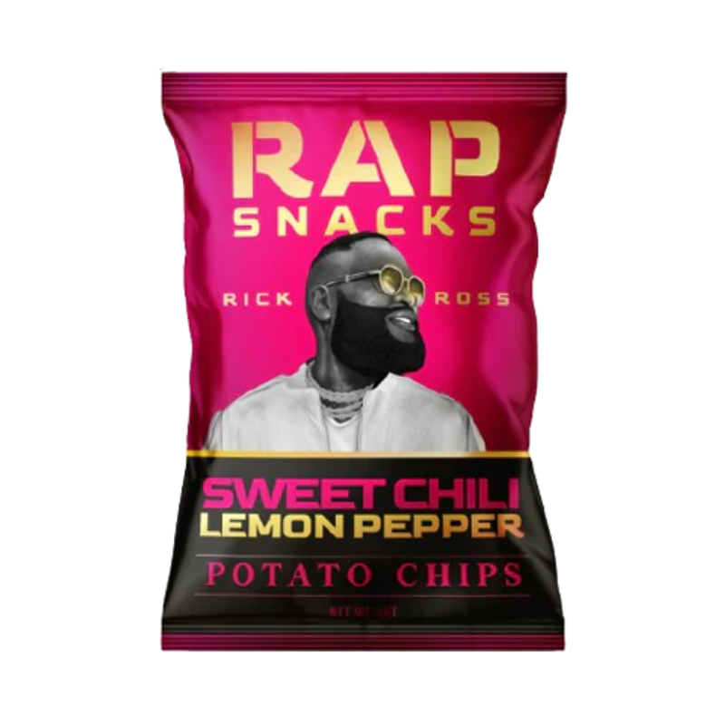 Rap Snacks Rick Ross Sweet Chili Lemon Pepper Potato Chips Bag view 1