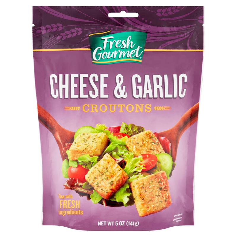 Fresh Gourmet Cheese & Garlic Croutons view 1