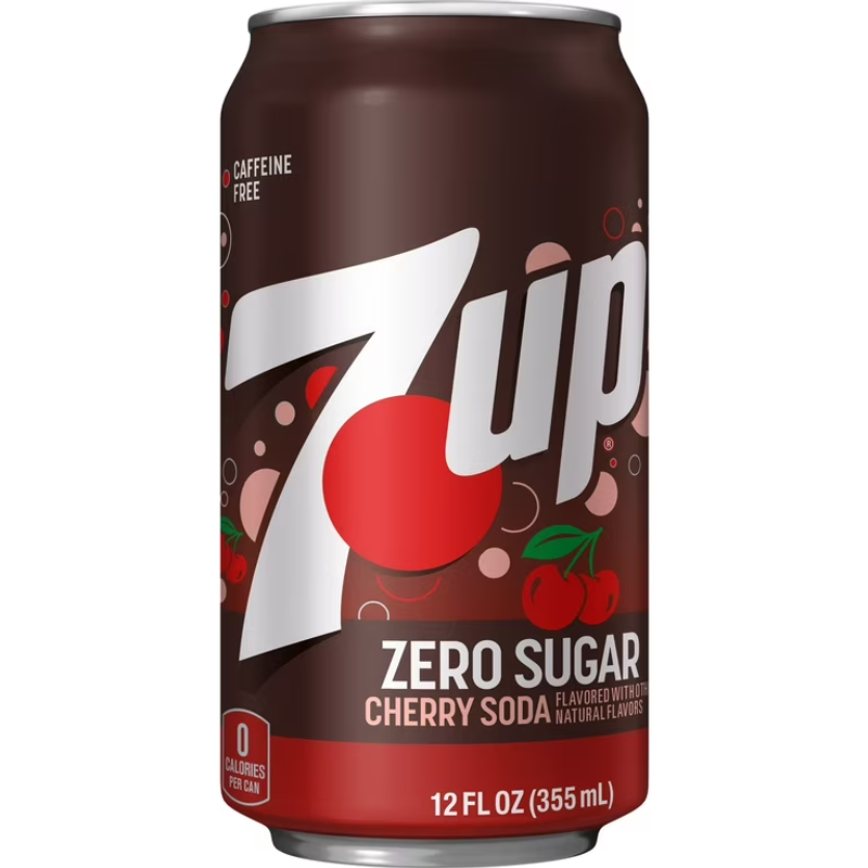 7UP Cherry Zero Sugar 12oz can
