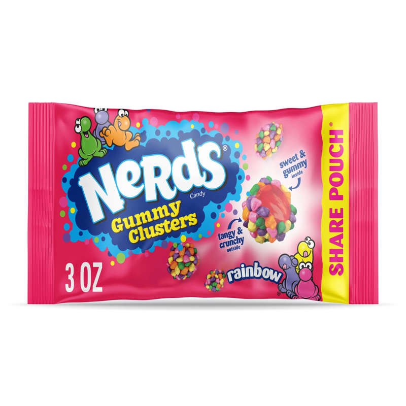 Nerds Gummy Clusters Rainbow 3oz Bag