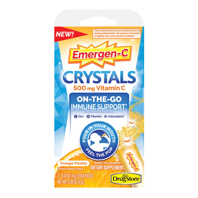Emergen-C Crystals Orange Vitality Box view 1