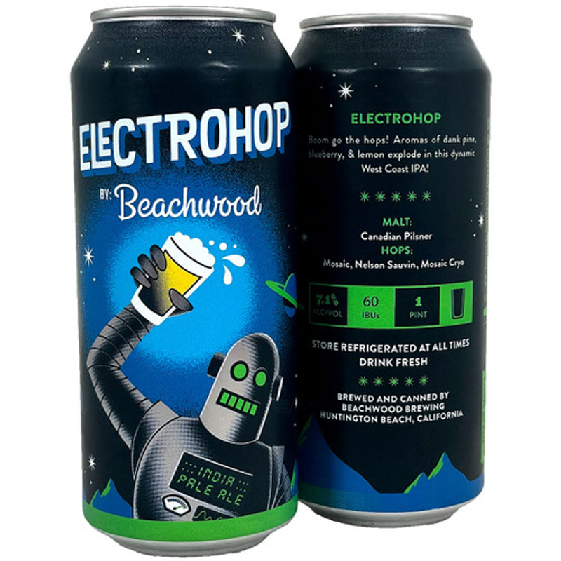 Beachwood Brewing ElectroHop West Coast IPA view 1