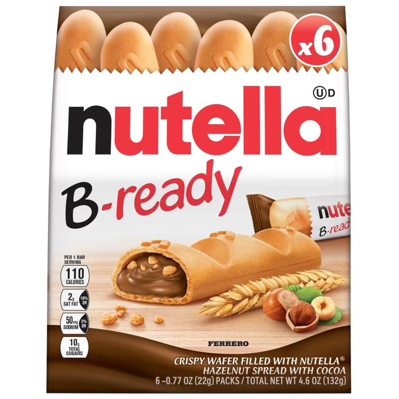Nutella B-Ready 6-pack 4.6oz Boxs
