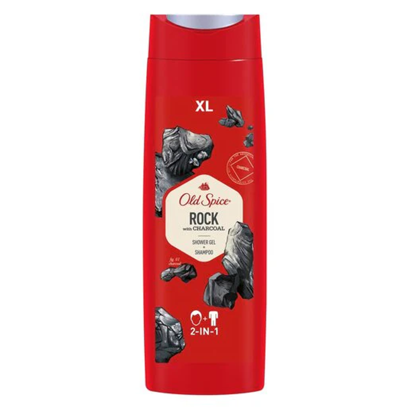 Old Spice Rock with Charcoal 2-in-1 Shampoo & Shower Gel view 1