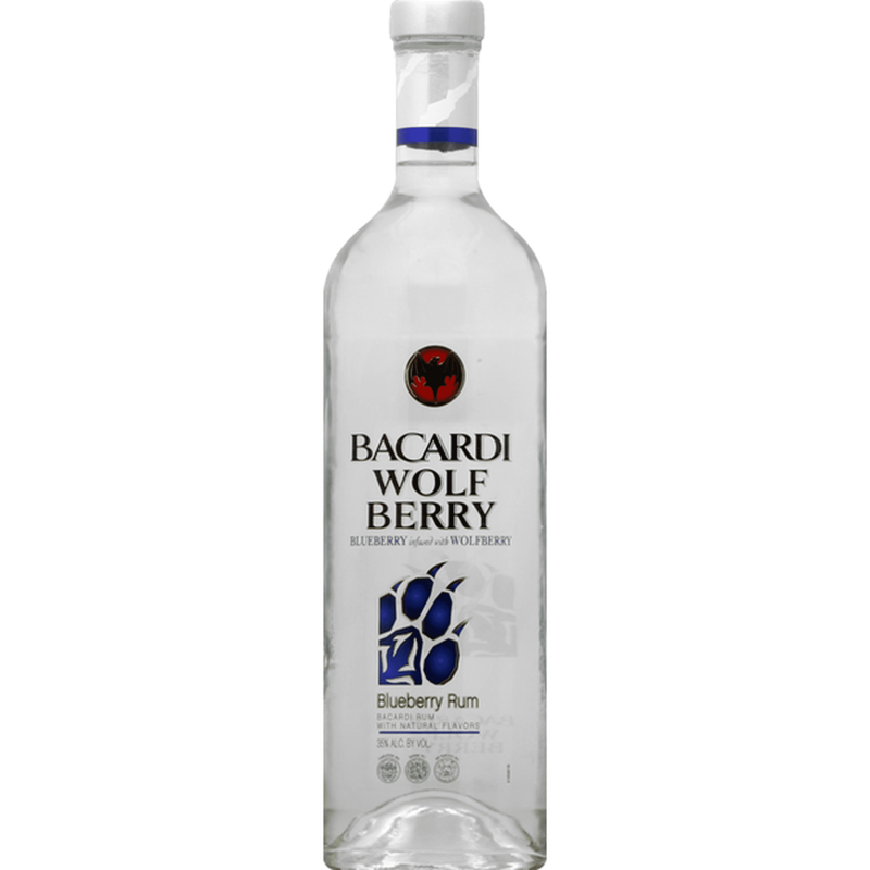 Bacardi Wolf Berry Blueberry Flavored Rum view 1