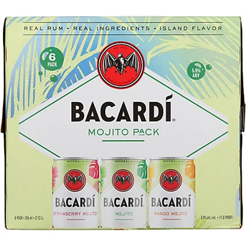 Bacardi Mojito Variety Pack 6 x 355mL